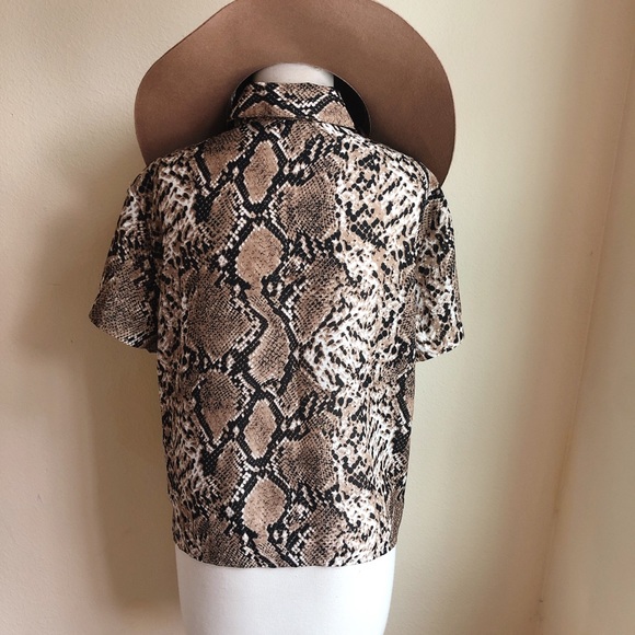 Renamed Python Print Short Sleeve Button Down - Picture 2 of 3